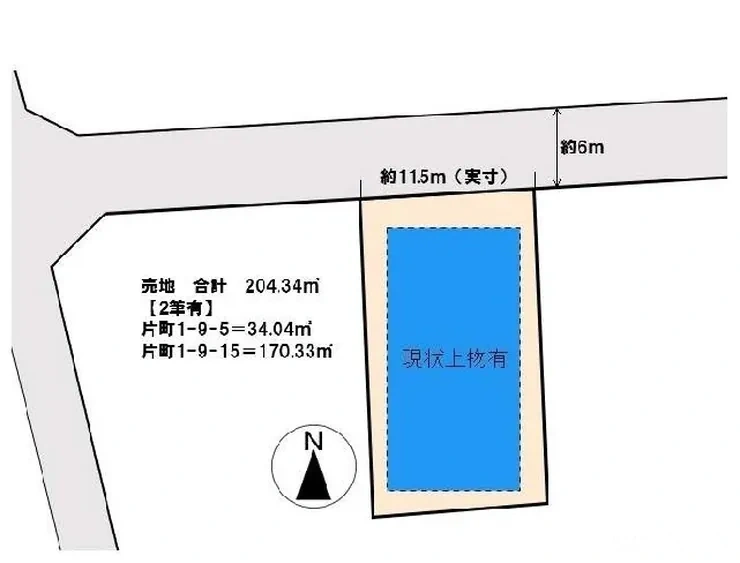 府中市片町1丁目 売地（分倍河原駅・G-23489）の地形図