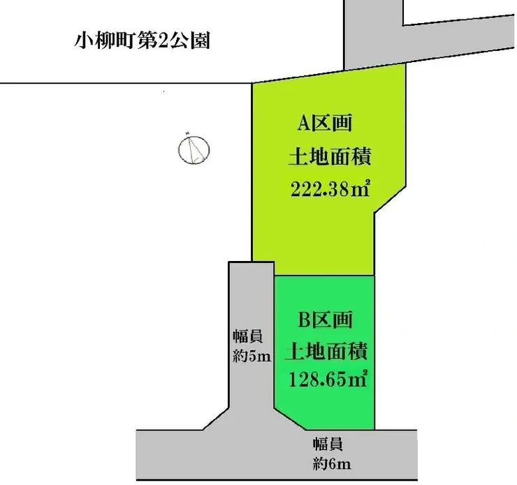 府中市小柳町5丁目 売地（競艇場前駅・G-23490）の地形図
