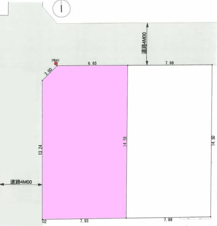 府中市新町2丁目 売地（府中駅・G-23494）の地形図