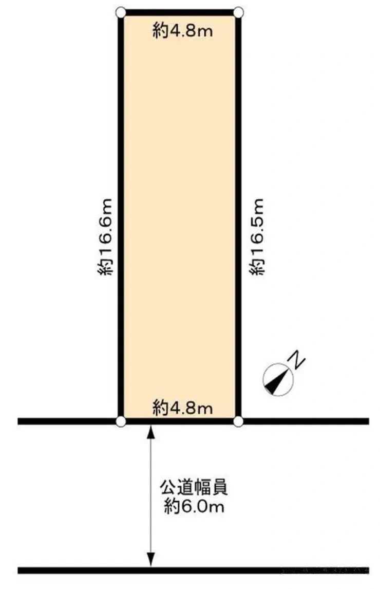 府中市四谷1丁目 売地（中河原駅・G-23498）の地形図