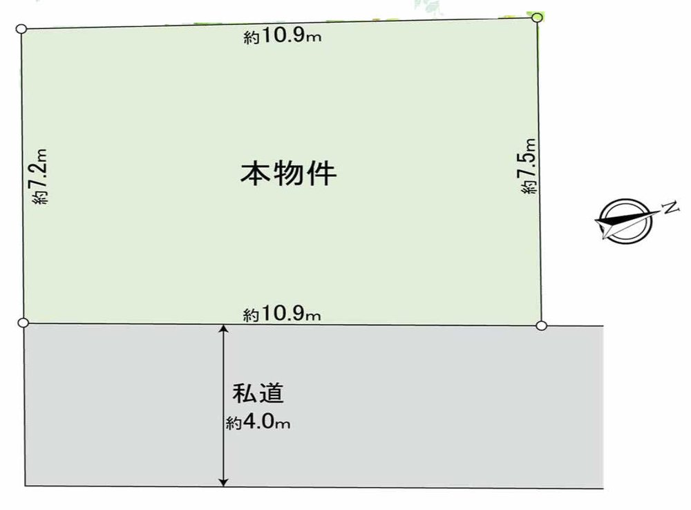 府中市白糸台2丁目 売地（白糸台駅・G-23507）の地形図