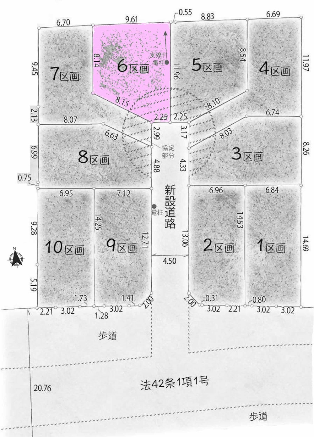 府中市幸町1丁目 売地（府中駅・G-23566）の地形図