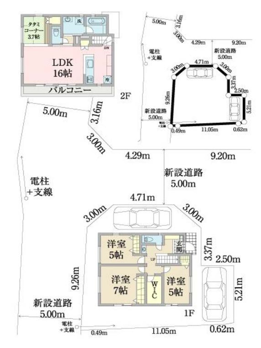 府中市白糸台2丁目 売地（白糸台駅・G-23574）の地形図
