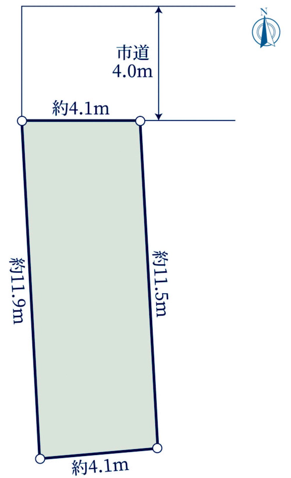 府中市晴見町1丁目 売地（府中駅・G-23583）の地形図