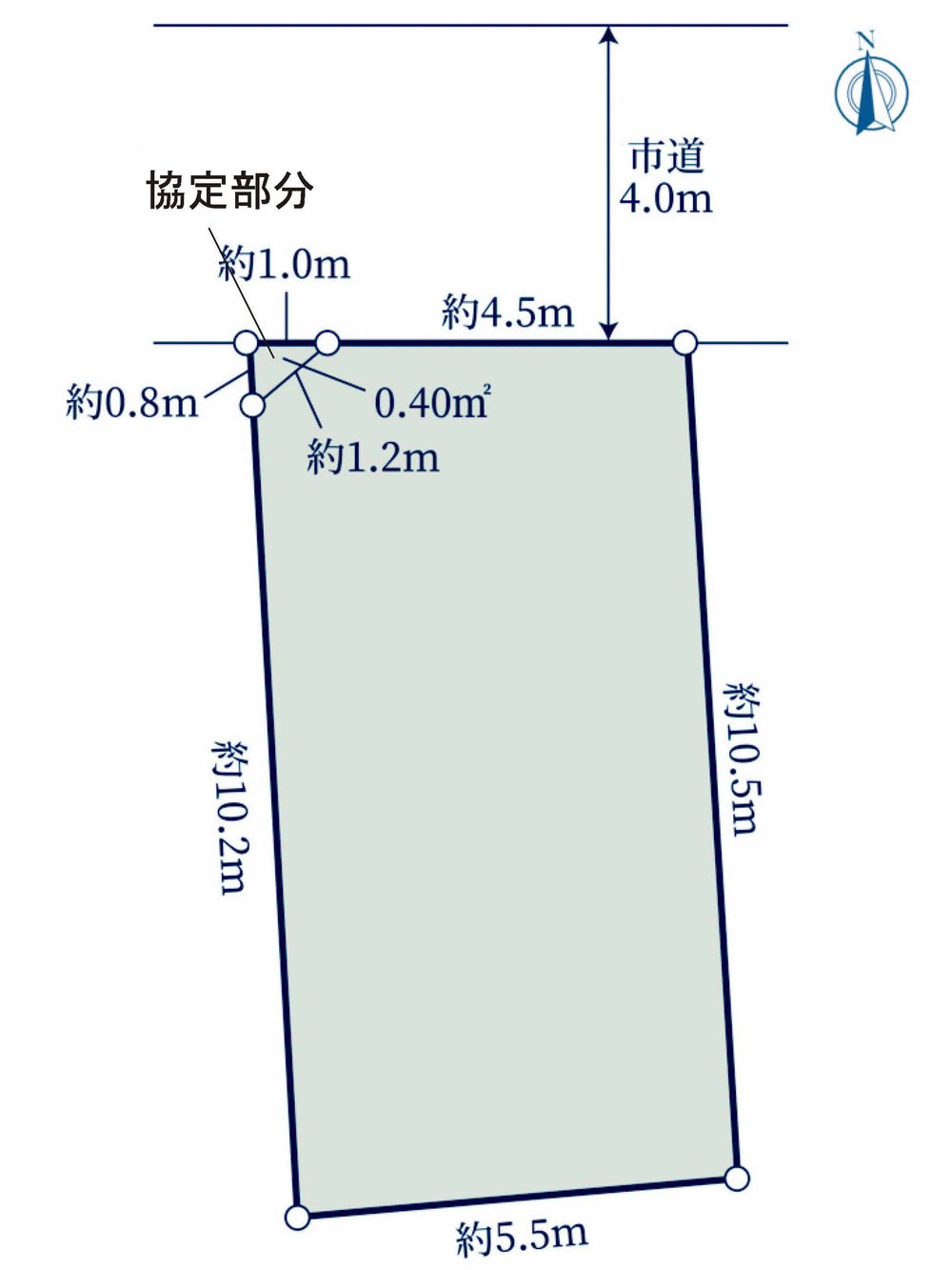 府中市晴見町1丁目 売地（府中駅・G-23586）の地形図