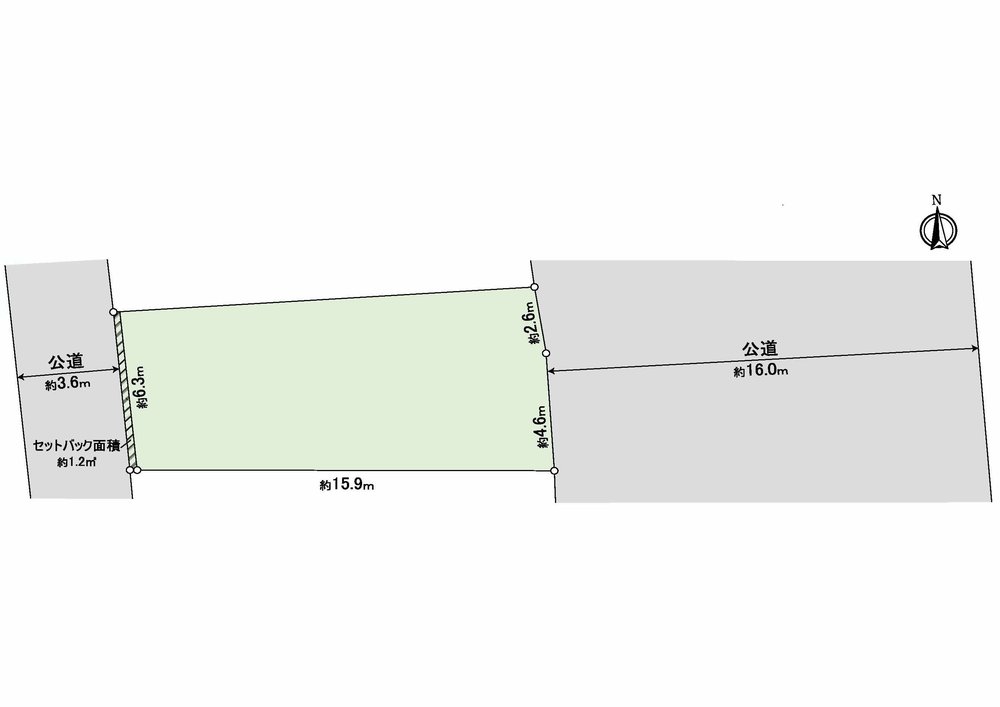 府中市宮西町4丁目 売地（府中駅・G-23595）の地形図