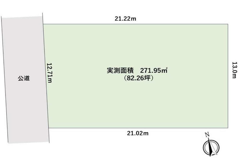 府中市幸町1丁目 売地（府中駅・G-23596）の地形図
