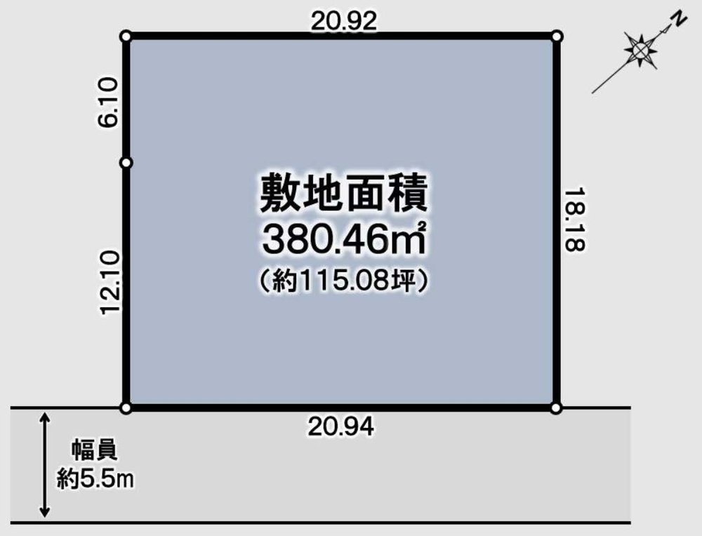 府中市四谷1丁目 売地（中河原駅・G-23606）の地形図