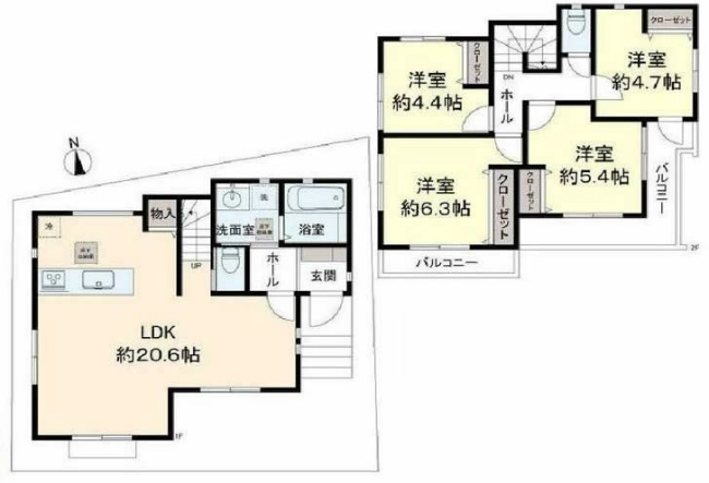 若松町4丁目新築間取り