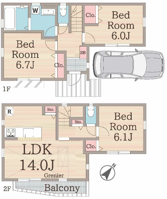 是政1丁目中古間取り