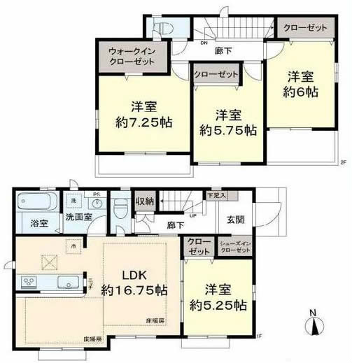 若松町1丁目中古間取り