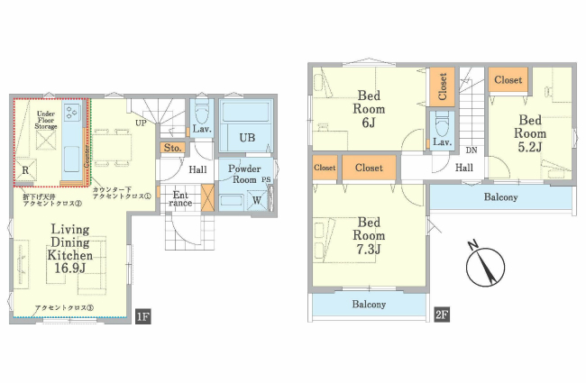 多磨町2丁目新築間取り