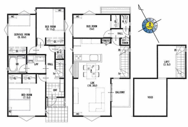 四谷3丁目新築間取り