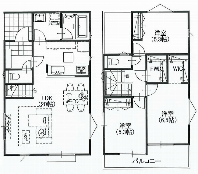 白糸台2丁目新築間取り