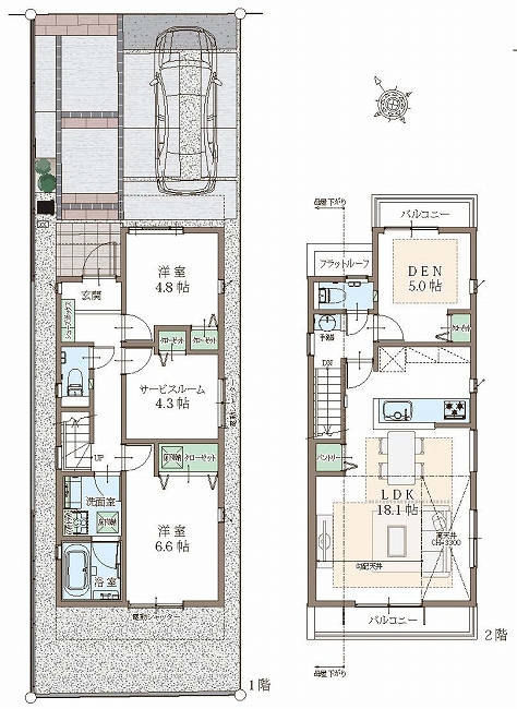 分梅町3丁目新築間取り