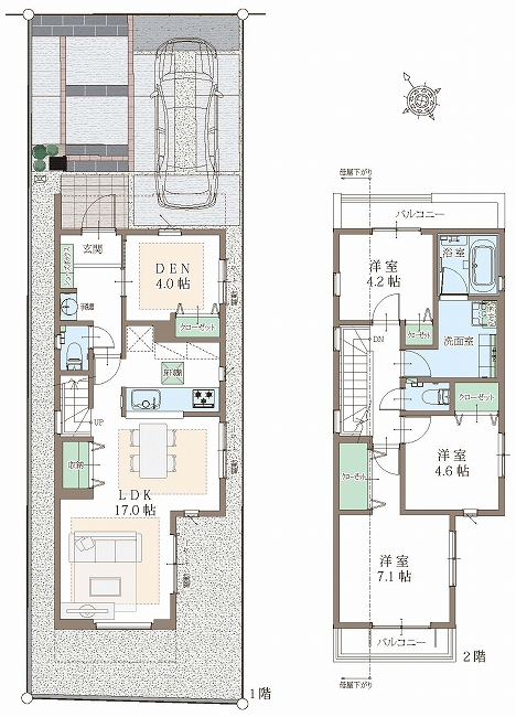 分梅町3丁目新築間取り