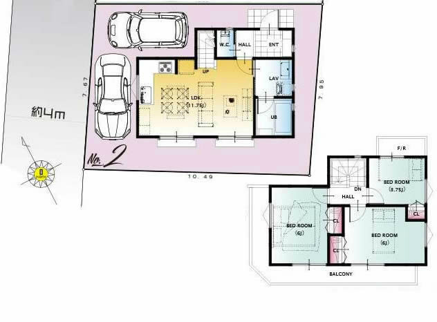 府中市浅間町3丁目新築h-46287間取り