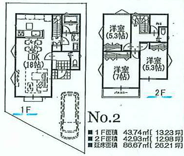 府中市四谷2丁目新築h-46297間取り