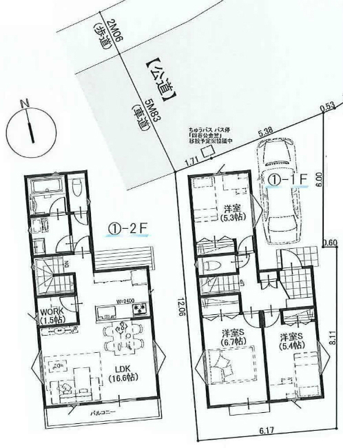 府中市四谷２丁目新築h-46338間取り