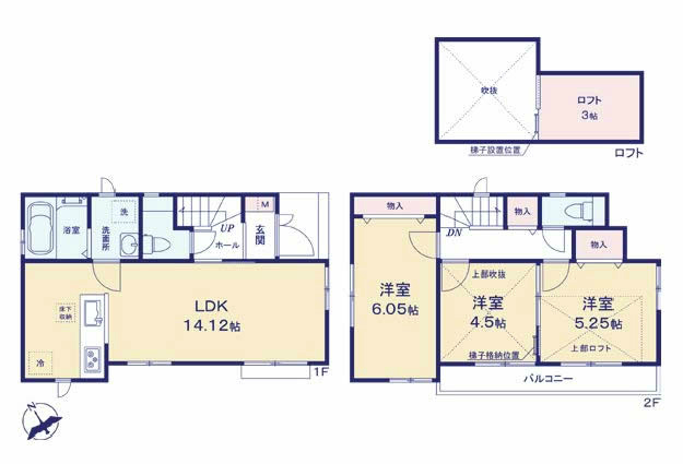 府中市白糸台６丁目新築h-46431間取り