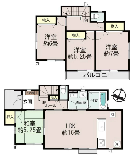 府中市是政3丁目新築h-46443間取り
