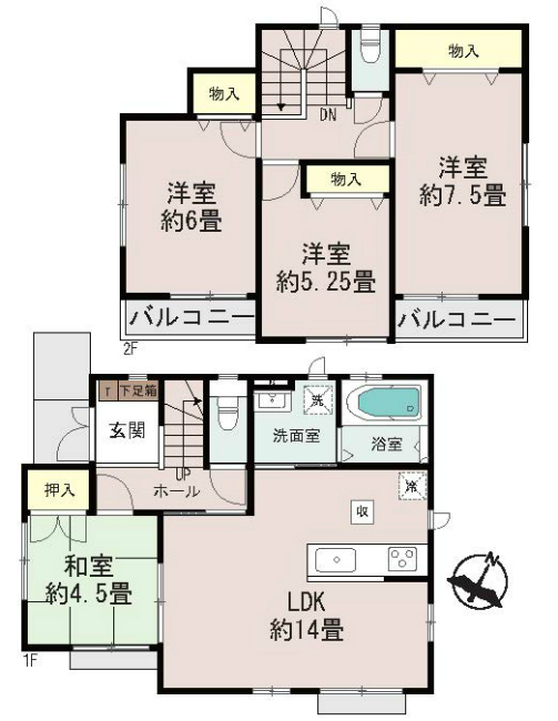 府中市是政3丁目新築h-46444間取り