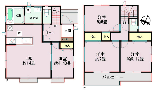 府中市是政3丁目新築h-46448間取り