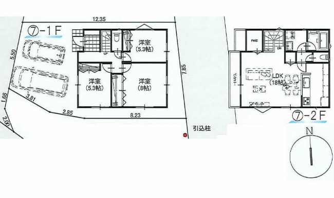 府中市四谷5丁目新築h-46456間取り