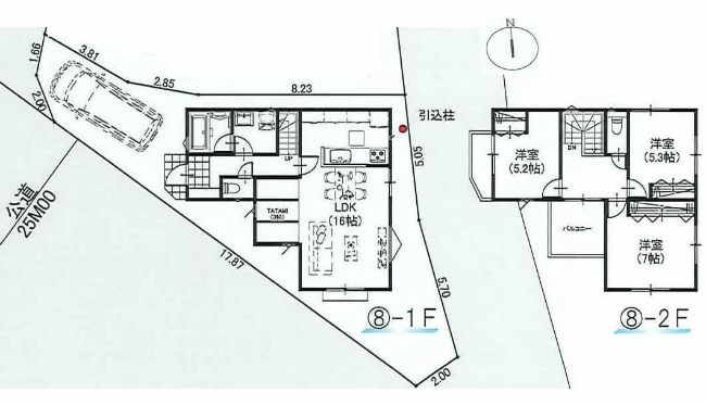 府中市四谷5丁目新築h-46457間取り