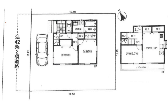 府中市新町2丁目新築h-46465間取り