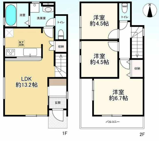 府中市本宿町4丁目新築h-46482間取り