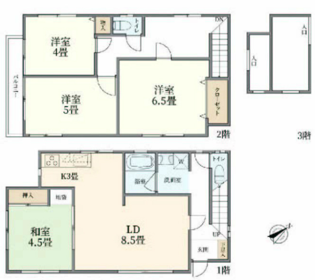 府中市新町2丁目中古h-46524間取り