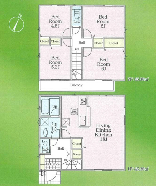 府中市日新町2丁目新築h-46541間取り