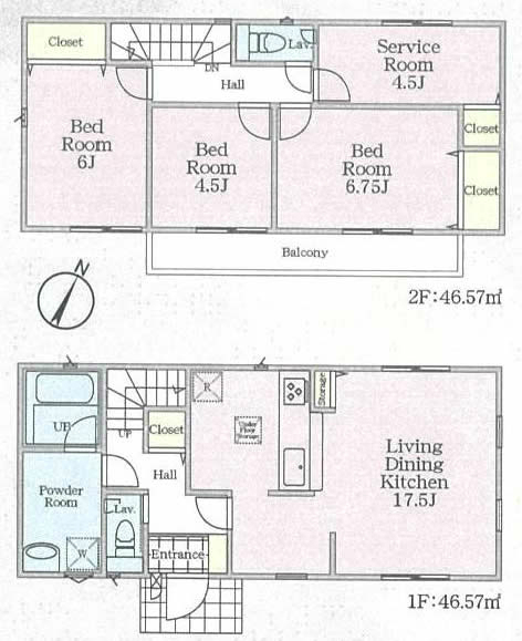 府中市日新町2丁目新築h-46542間取り