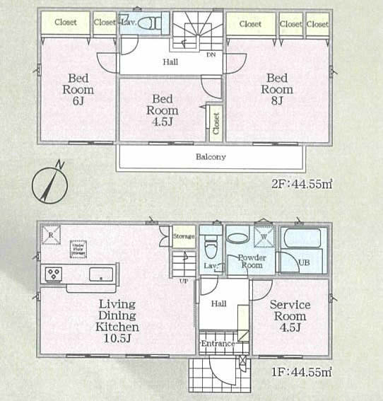 府中市日新町2丁目新築h-46543間取り