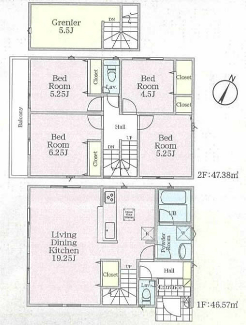 府中市日新町2丁目新築h-46546間取り