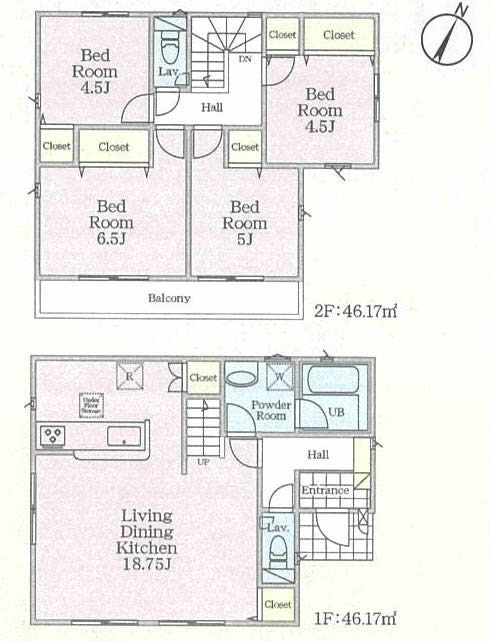 府中市日新町2丁目新築h-46548間取り