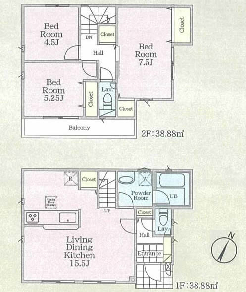府中市日新町2丁目新築h-46549間取り