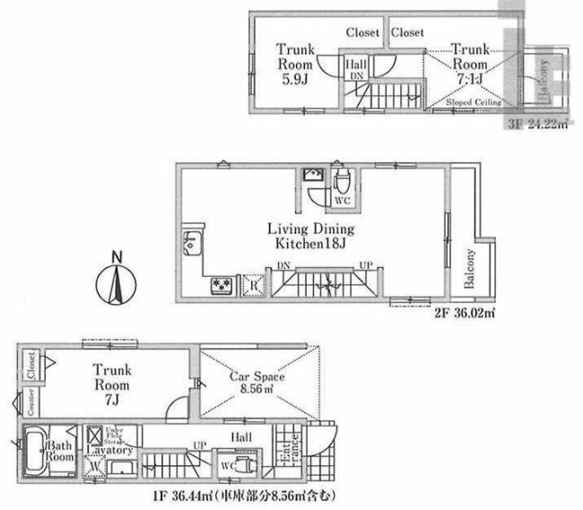 府中市宮町3丁目新築h-46595間取り