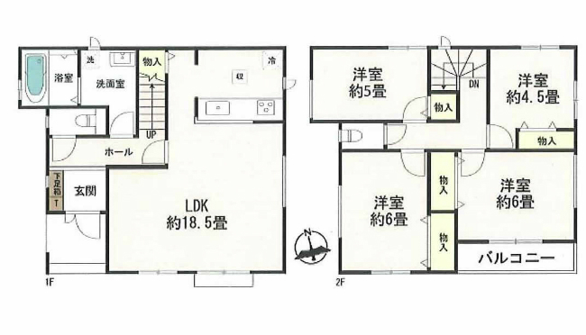 府中市矢崎町5丁目新築h-46600間取り