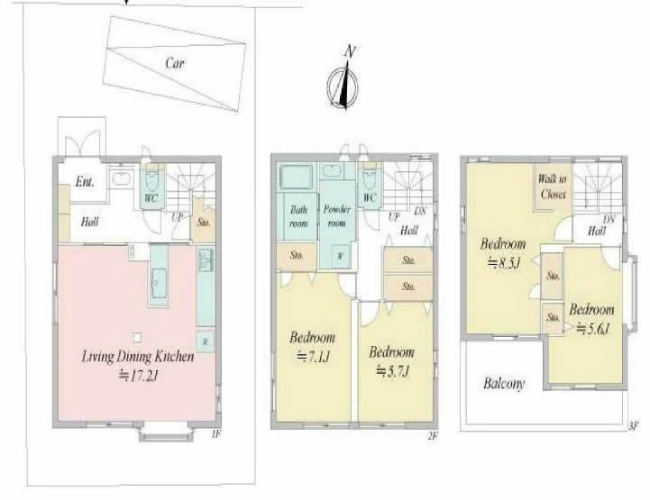 府中市栄町3丁目中古h-46604間取り