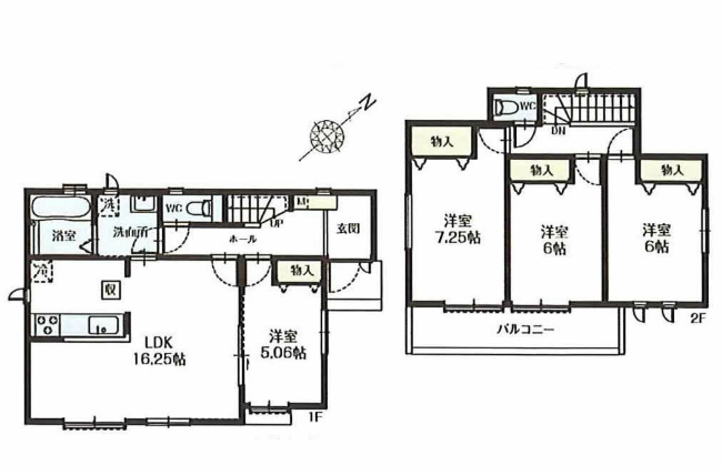 府中市四谷3丁目新築h-47248間取り
