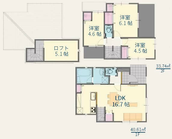 府中市小柳町4丁目新築h-47369間取り