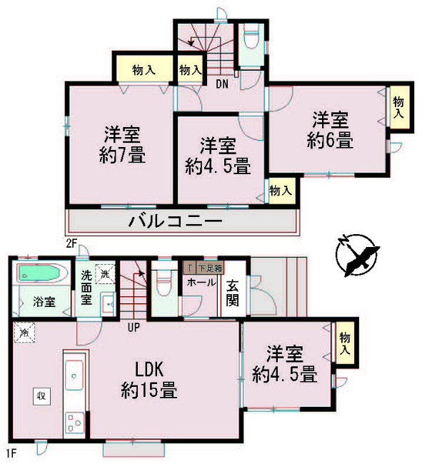 府中市四谷5丁目新築h-47385間取り