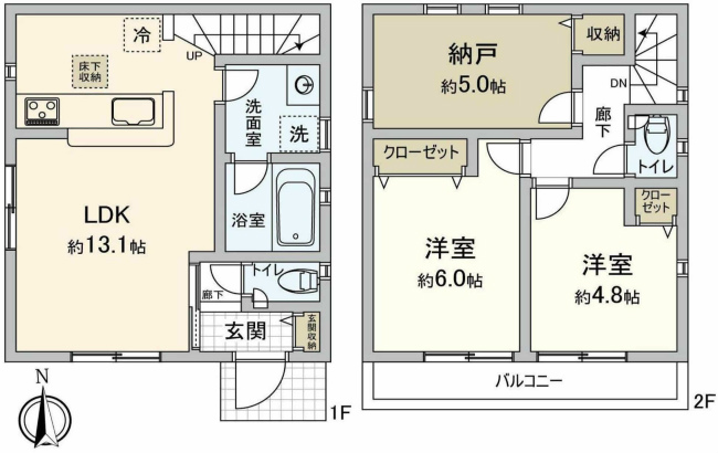 府中市小柳町5丁目新築h-47411間取り