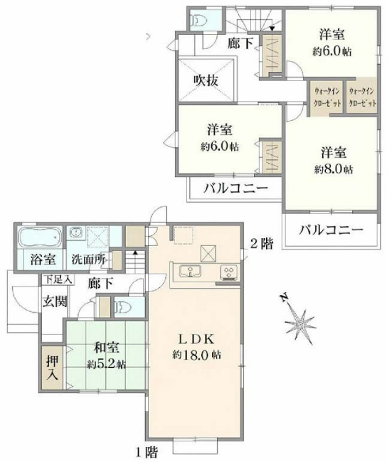 府中市清水が丘3丁目新築h-47412間取り
