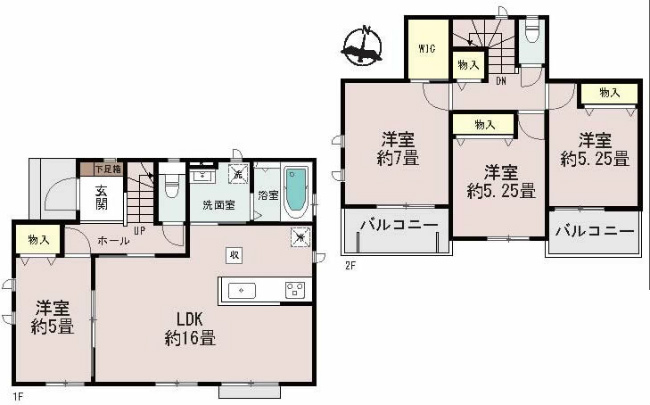 府中市日新町3丁目新築h-47449間取り