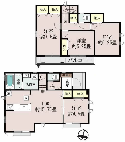 府中市日新町3丁目新築h-47450間取り