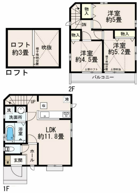 府中市天神町1丁目新築h-47483間取り