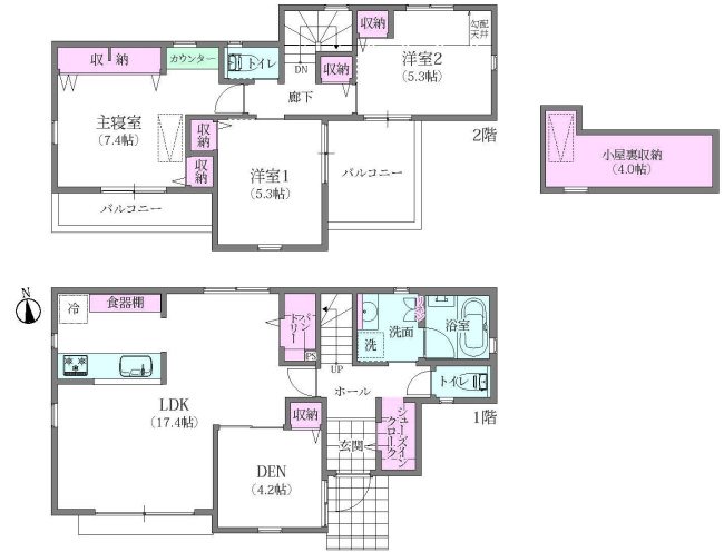 府中市美好町3丁目新築h-47486間取り